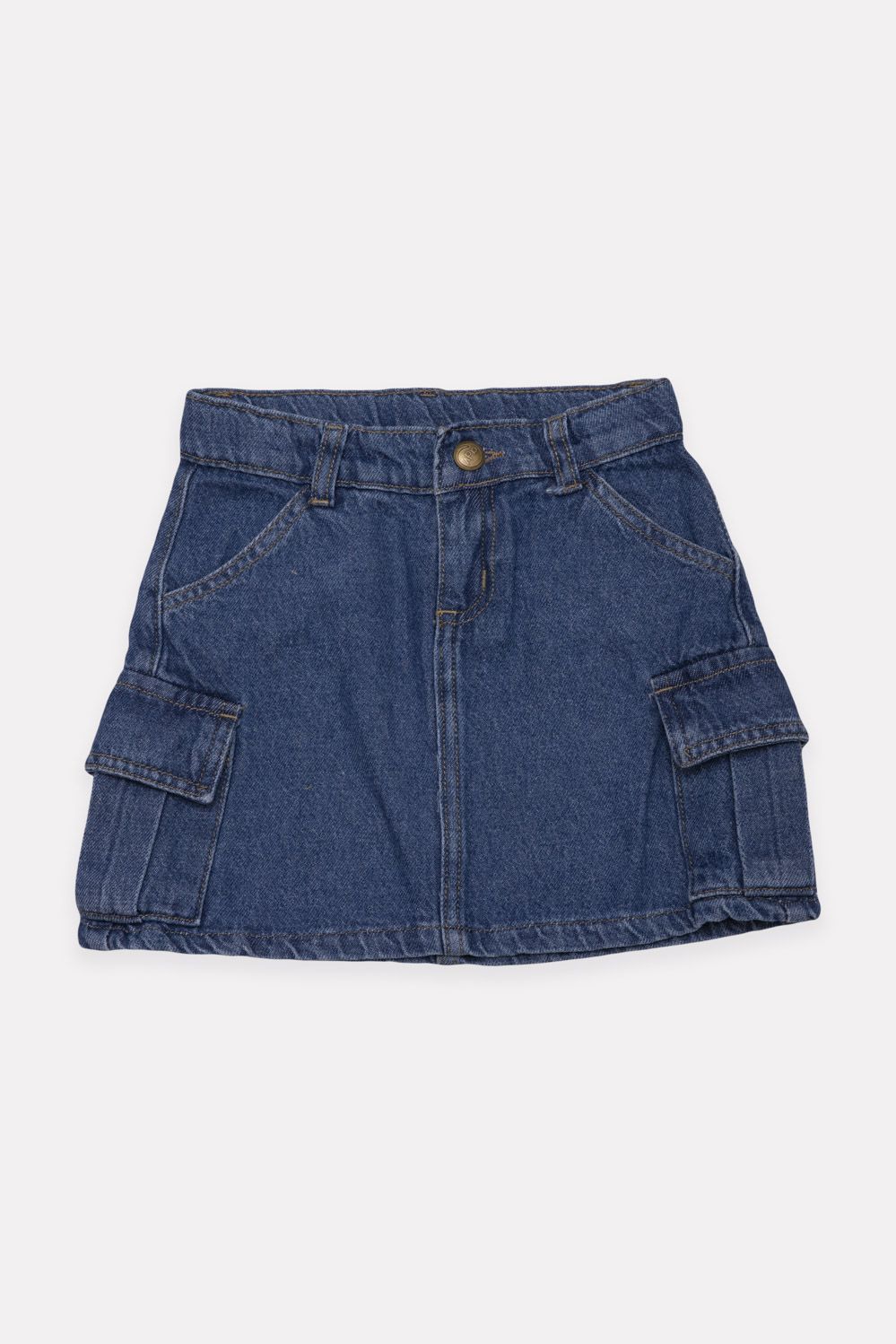 Pollera Jean Denim Niña Forest