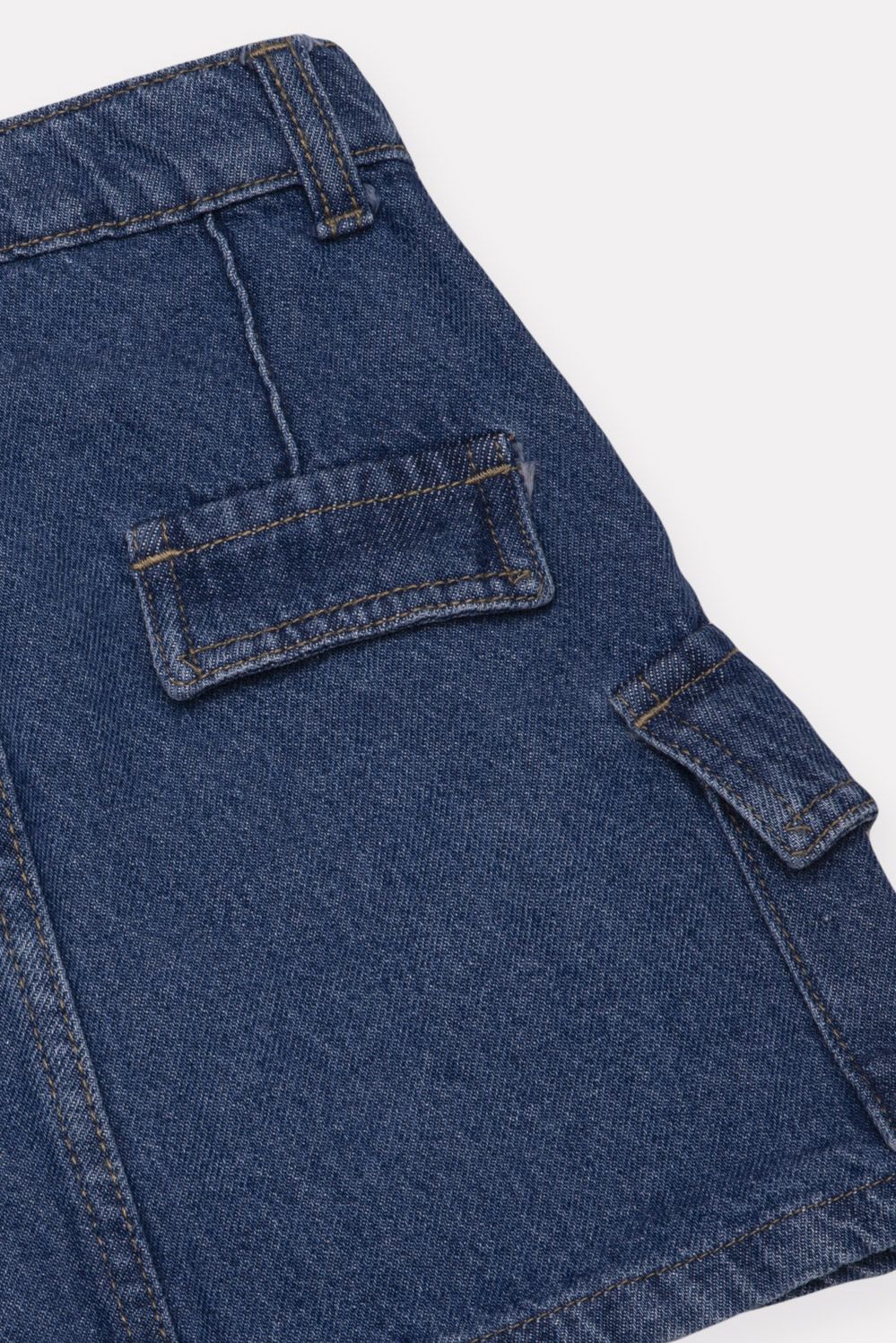 Pollera Jean Denim Niña Forest