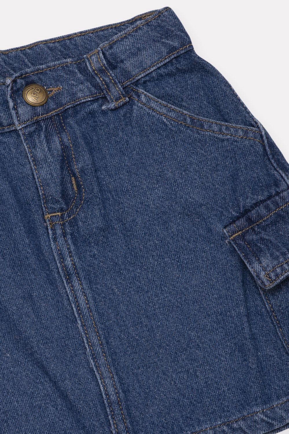 Pollera Jean Denim Niña Forest